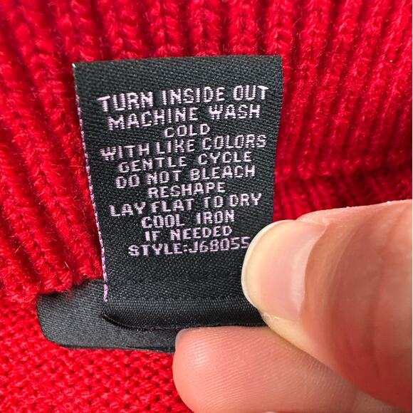 Hooked Up "#Squad Goals" Red Ugly Christmas Sweater Sequins - Picture 8 of 8